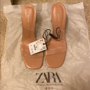 Zara Clear Sandal Heels